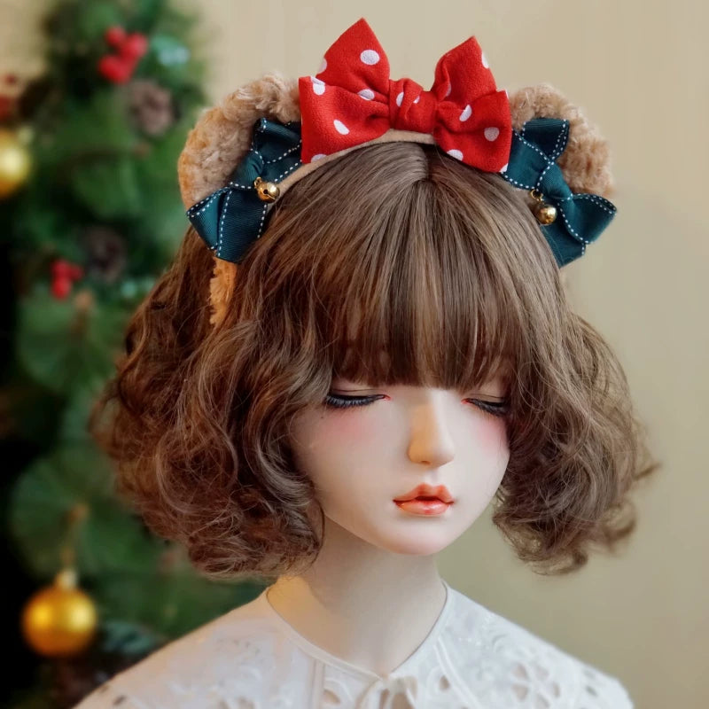 Benshouzao Handmade Bear-Ear Bow Headband — 1