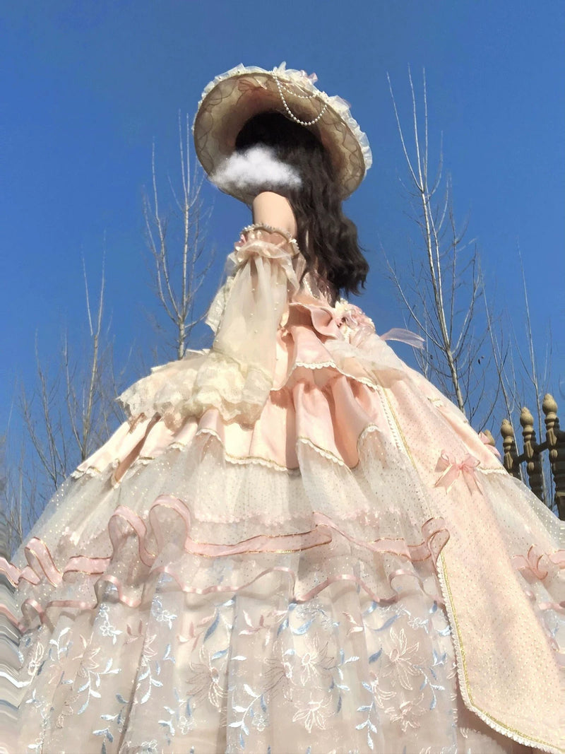 Sweet Scene - Pink Rose Lolita Evening Gown - Light hanayome occasion