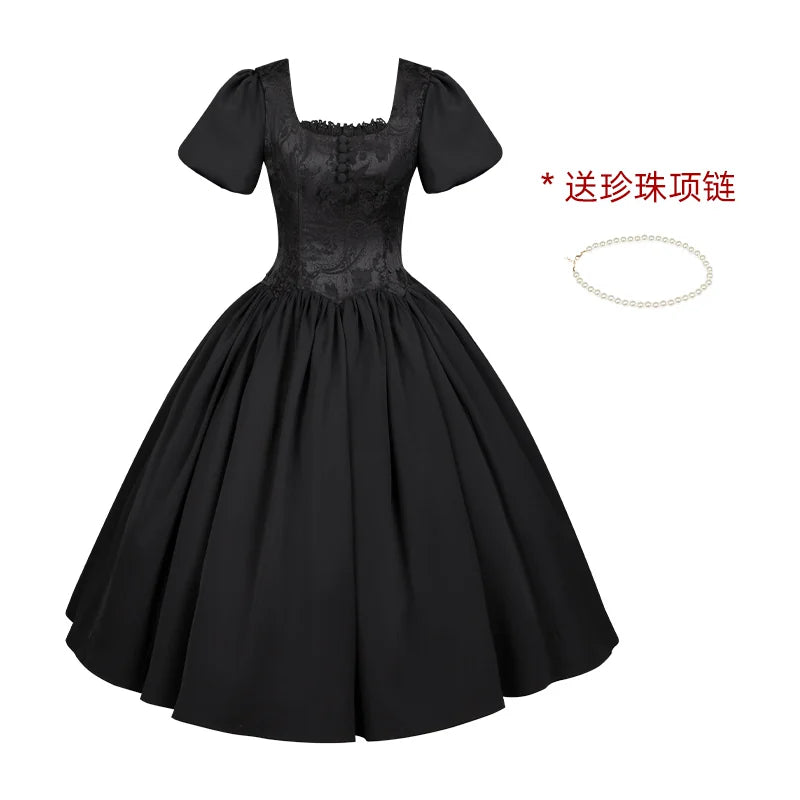 With PUJI - Old Testament - Lolita OP Dress, Detachable Styling detail view 11