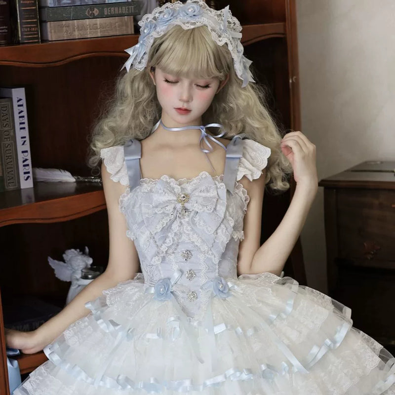 Hanguliang Rose Feather Spin Ballet JSK