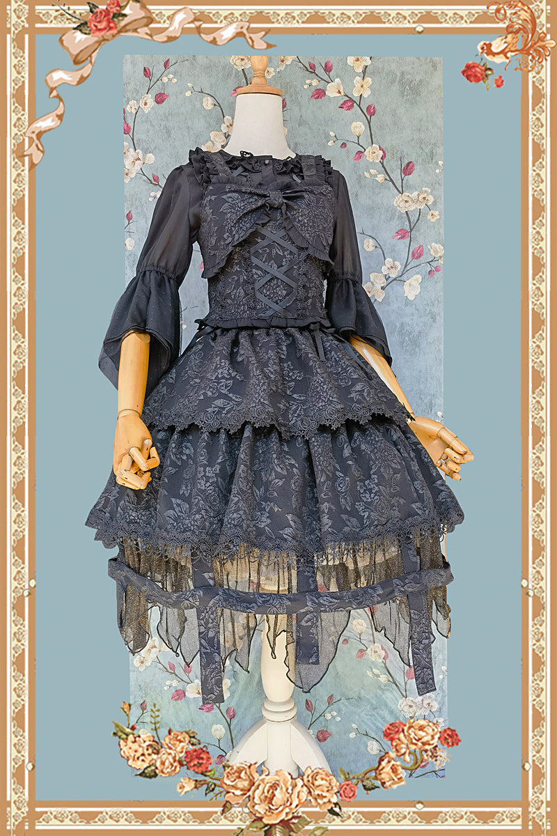Infanta - Witch's Apprentice - Gothic Lolita Split Type Black Suit