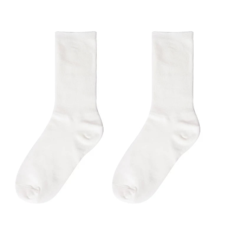 Sock Noble - Classic Academy - Mid-Calf Socks with Vertical Ribbing