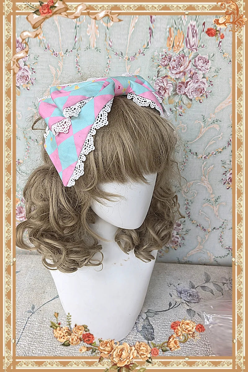 Cream Meow - Sweet Lolita JSK, Cat Print Green KC Only (one size / choose M) S