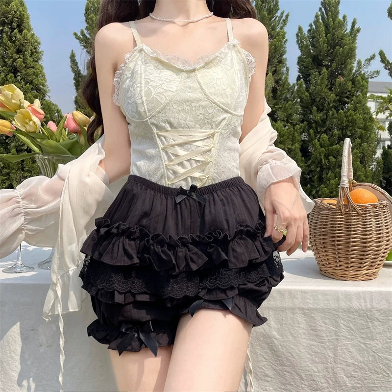 Sugar Girl - Daily Lolita Bloomers - Lace Leggings for Summer Wear Other Surprise