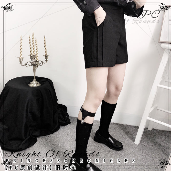 Princess Chronicles - Casual Ouji Lolita Black Shorts - Pocketed Other Surprise