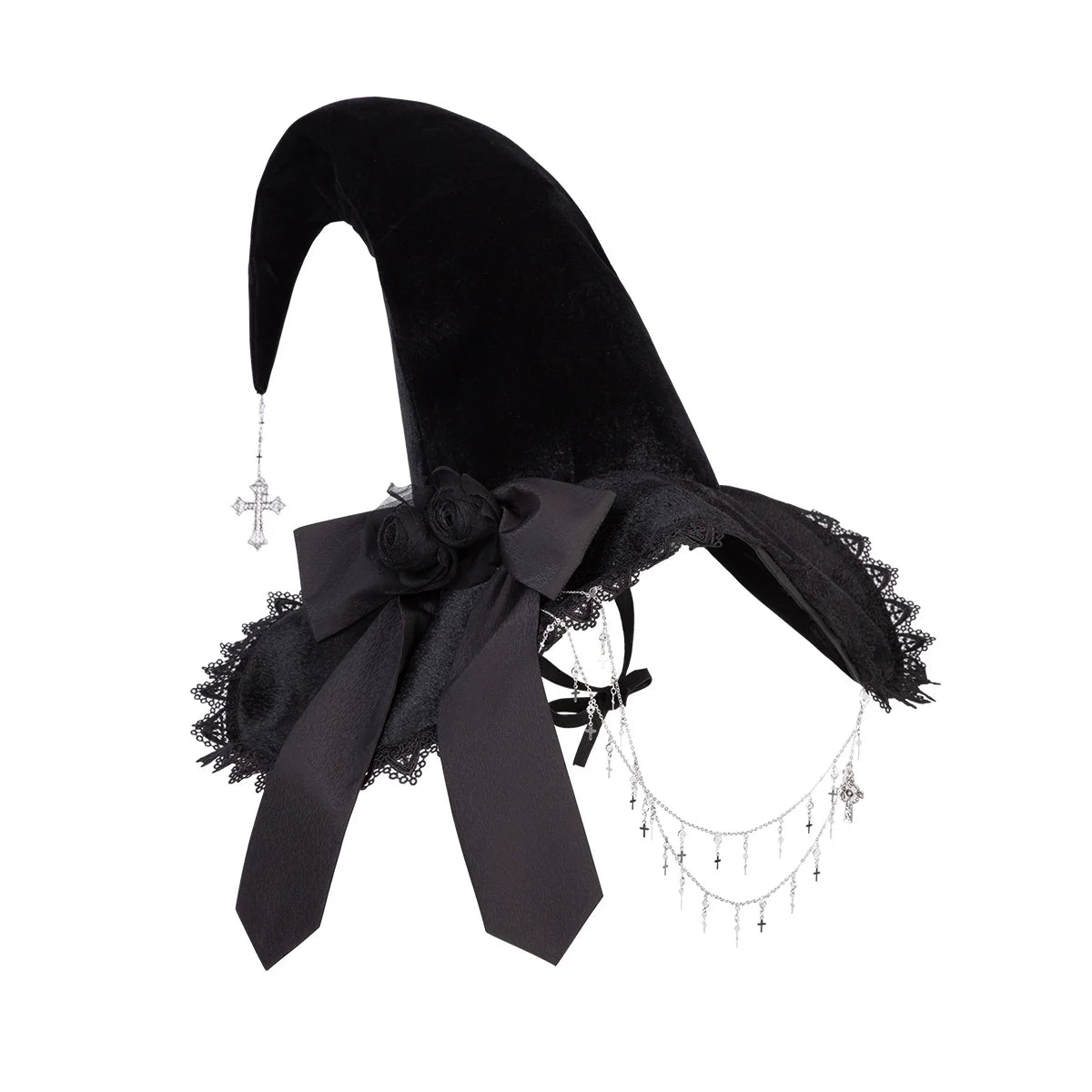 Your Princess - Dawn Witch - Black Gothic Lolita JSK Dress + White Blouse