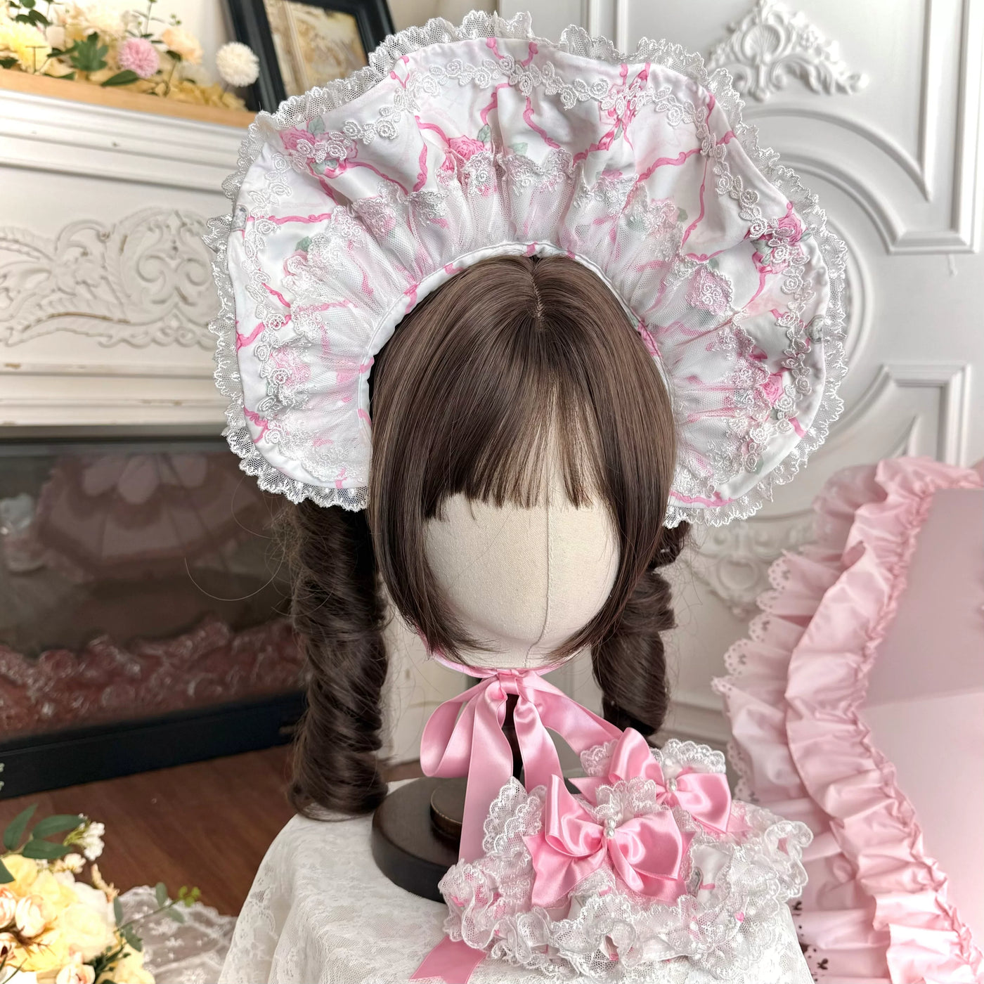 Summer 2026 - Old School Lolita Floral Printed JSK Dress with Ribbon Bows 45521:851927