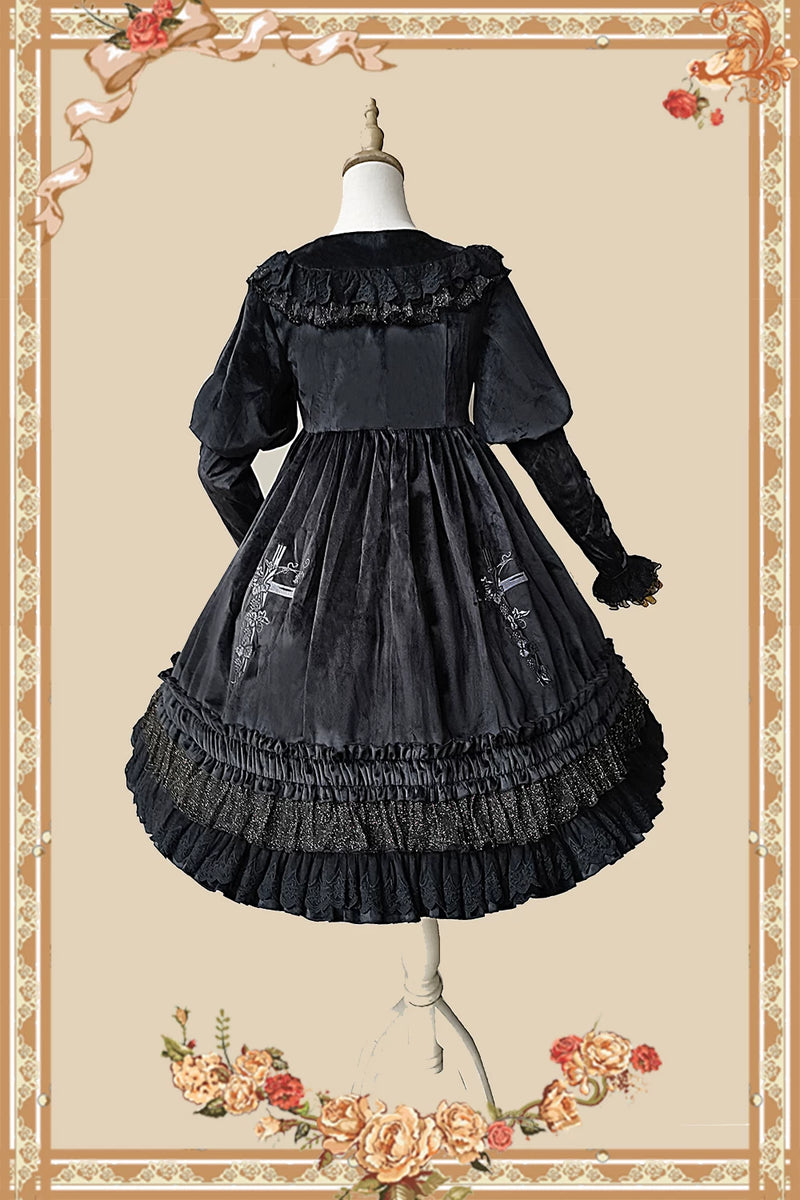 Infanta - Holy Fruit Manor - Embroidered Flannel OP