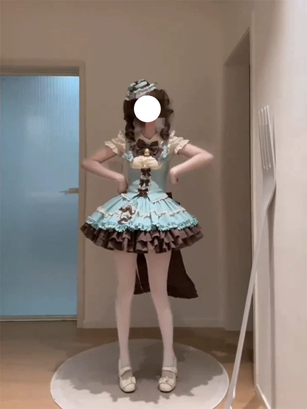 Creamy - Mint Doll - JSK Dress Set with Tiered Ruffles