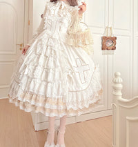Candy Souffle - Angel Type II Sacred Light - Sweet Lolita JSK Dress Set - Sacred Light / S(JSK)