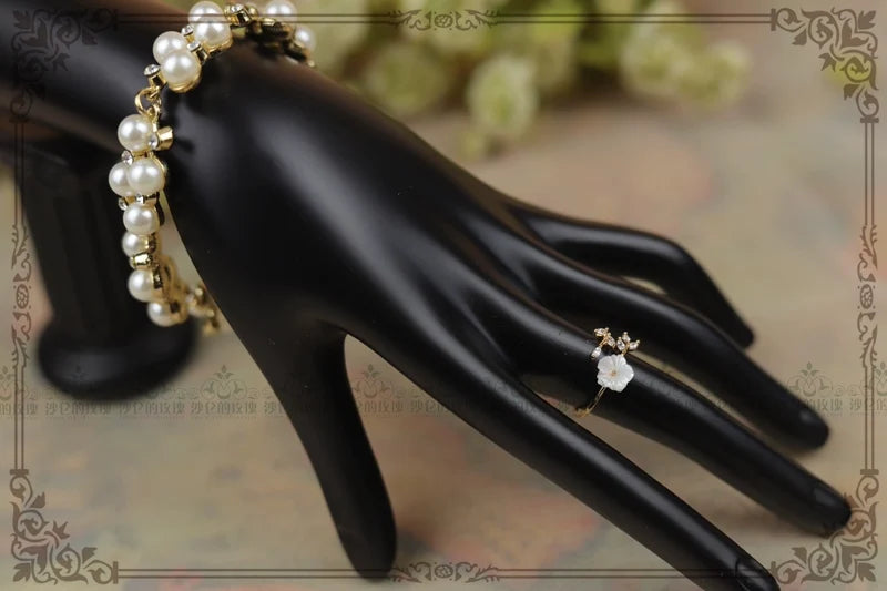 Rose of Sharon - Flower Language - Classical Lolita Ring Delicate Flower Ring