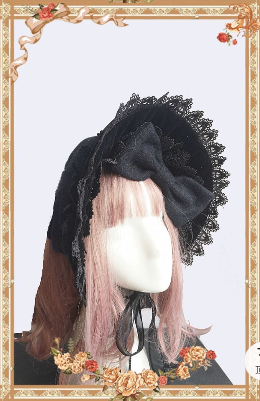 Infanta - Rose Sanctuary - Gothic Lolita Bonnet