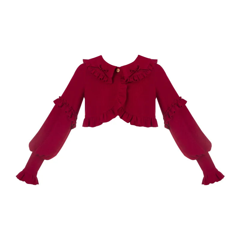 With PUJI - Pine Cone - Lolita Cardigan, Knit Texture detail view 8