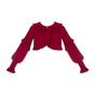 Red knitted cardigan in stock / S