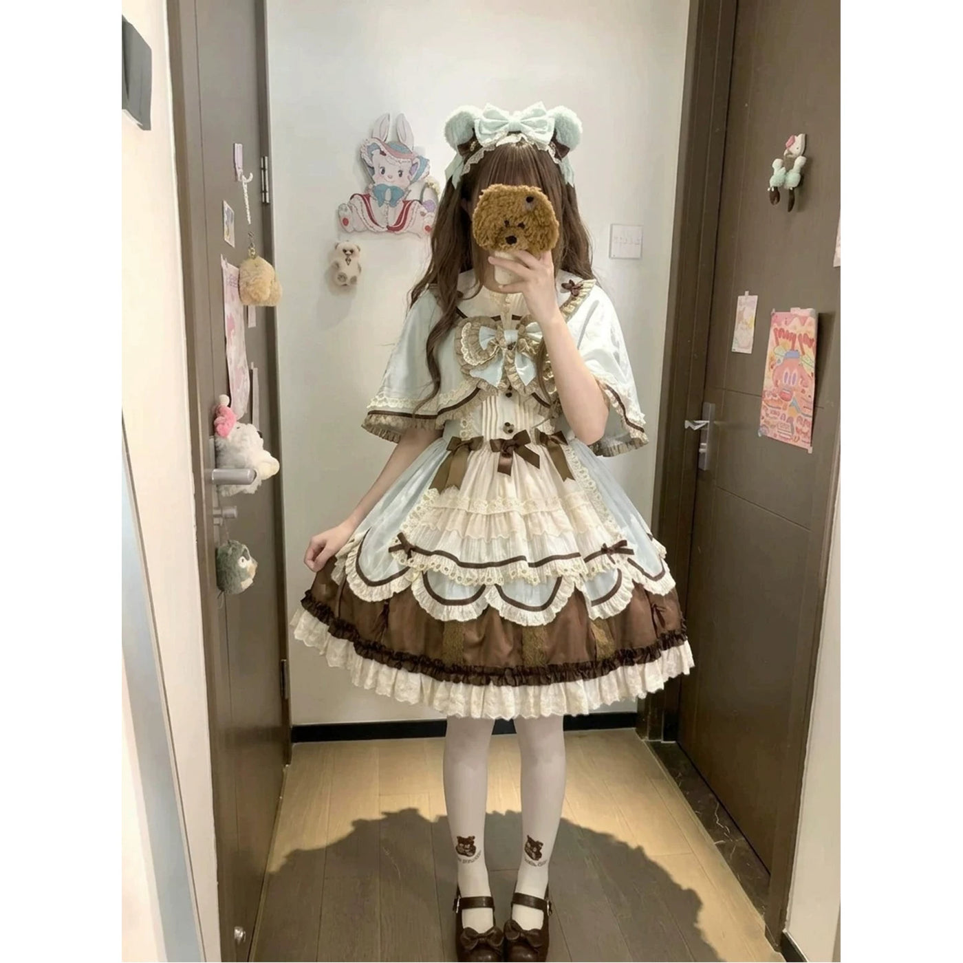 Creamy - Mint Chocolate - Mint and Brown JSK Coordinated Set