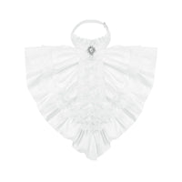 With PUJI - Carolyn - Detachable Lolita Collar - Gothic Gentleman Collar White One Size In Stock