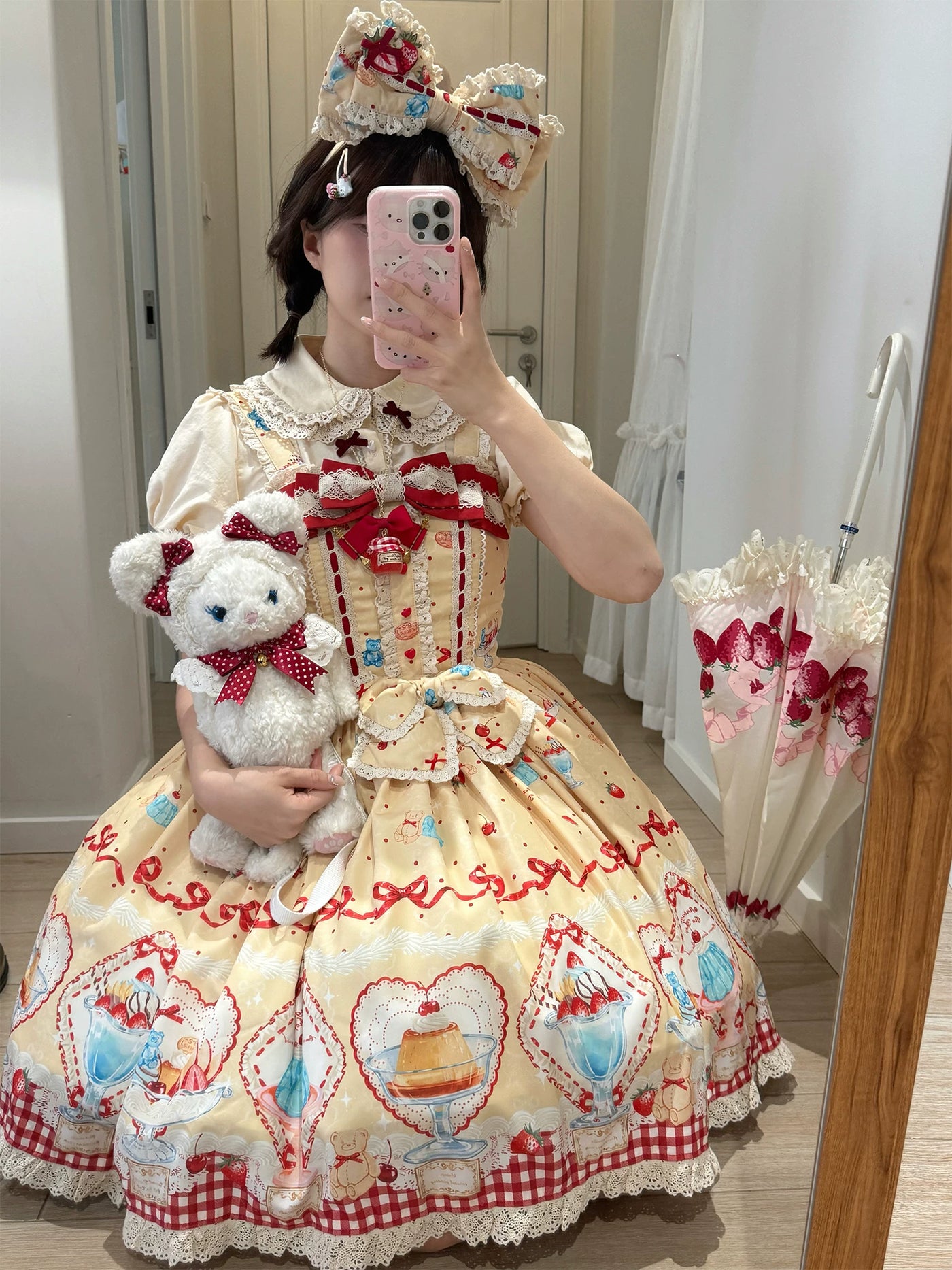 Showa Dessert Window - Retro Sweet JSK Dress Set - detail view 4