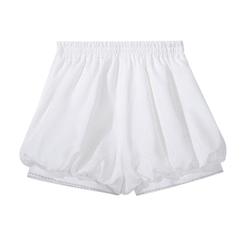 Designer's Gift - Blue Dragon Bone - Ouji Lolita shorts suit with embroidered halter top and trailing hems