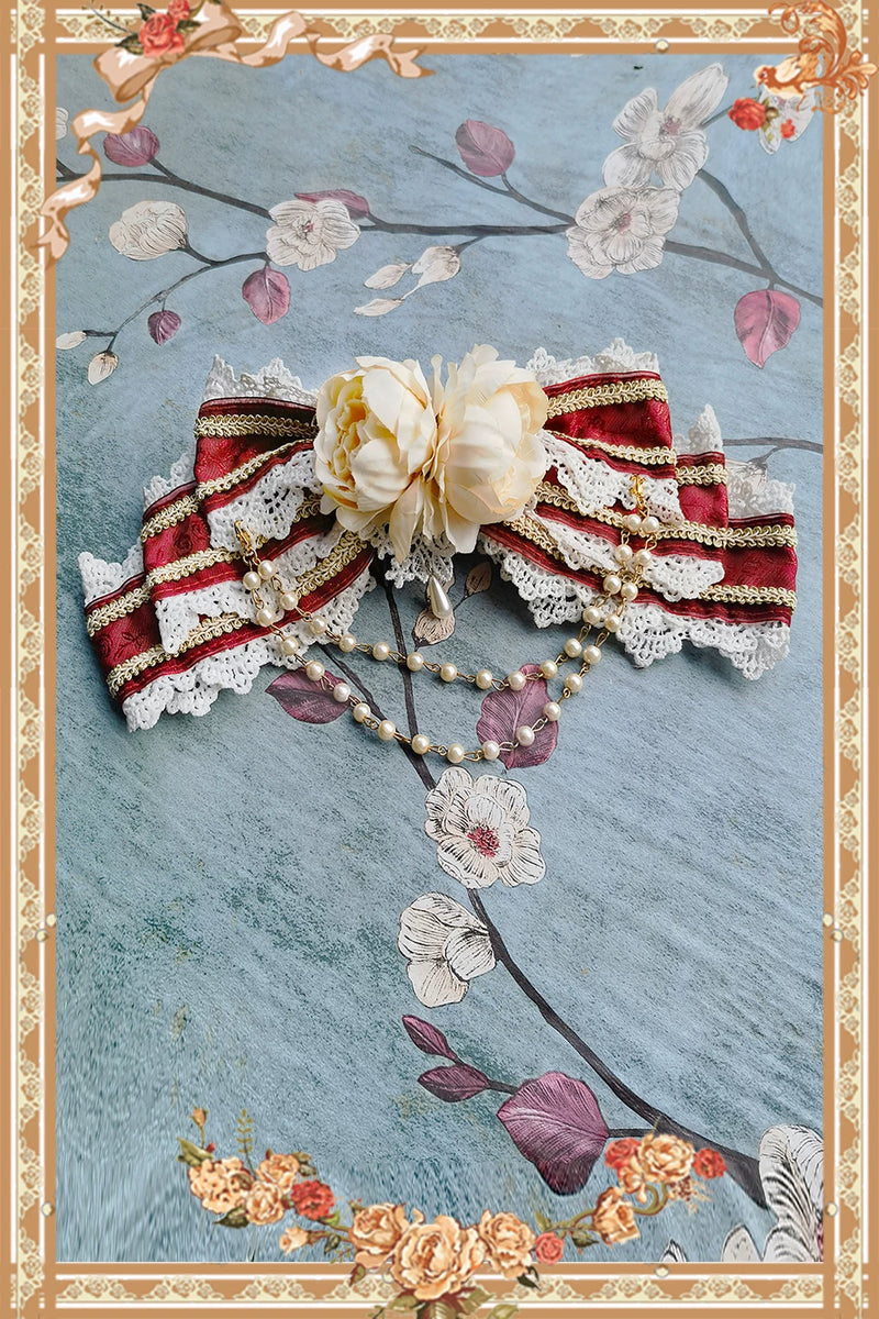 Infanta - Floral & Velvet - Lolita Hair Accessories