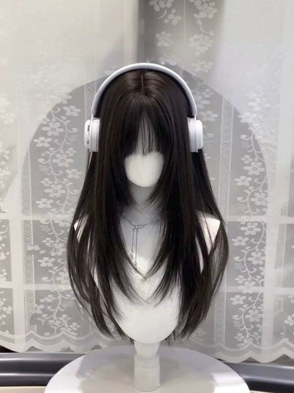 Kunkun Fish layered long straight full wig - view 1