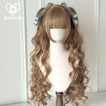 Dcoucou - Herbalist Girl - 70cm Vintage Hime-style Lolita Double Ponytails Wig
