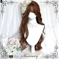 Sinwavy - Chestnut Brown 80cm Vintage Long Curly Wig - Antique Curls - Chestnut Brown