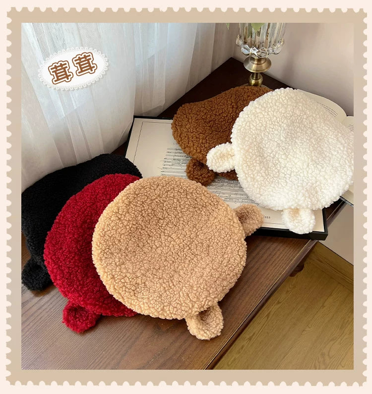 With PUJI - Rongrong - Lolita Hat, Detachable Styling & Plush Texture detail view 6