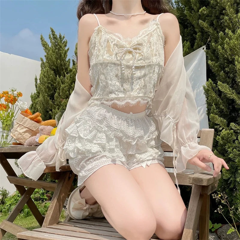 Sugar Girl - Daily Lolita Bloomers - Lace Leggings for Summer Wear Other Surprise