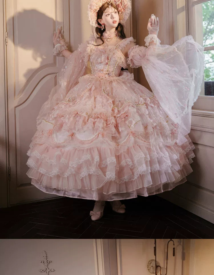 Cat Fairy - Princess on the Run - Misty Pink Lolita JSK