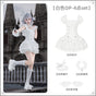 White OP 4-piece set (White OP + white hat + white neck accessory + white cuffs) In stock / S