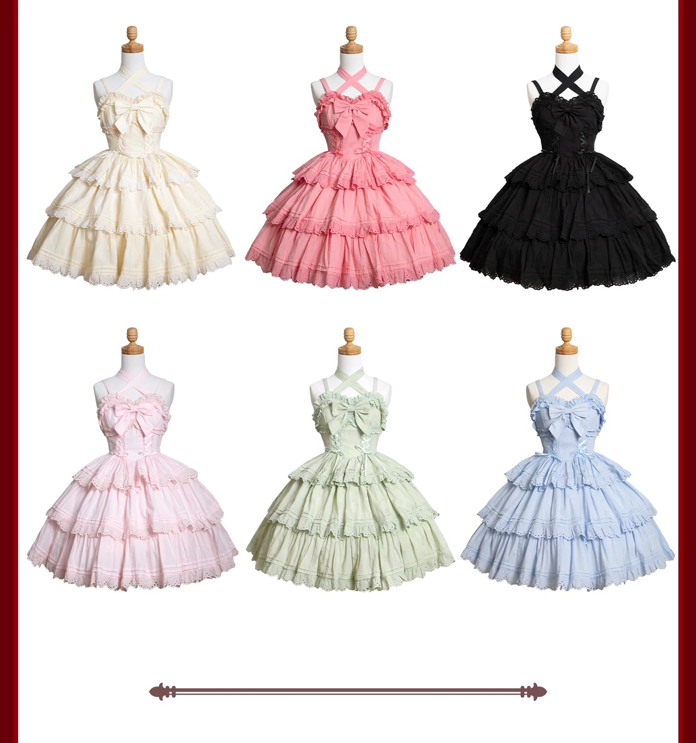 WF - Doll-Sense Solid Lolita Dress - Solid-color cotton Lolita dress