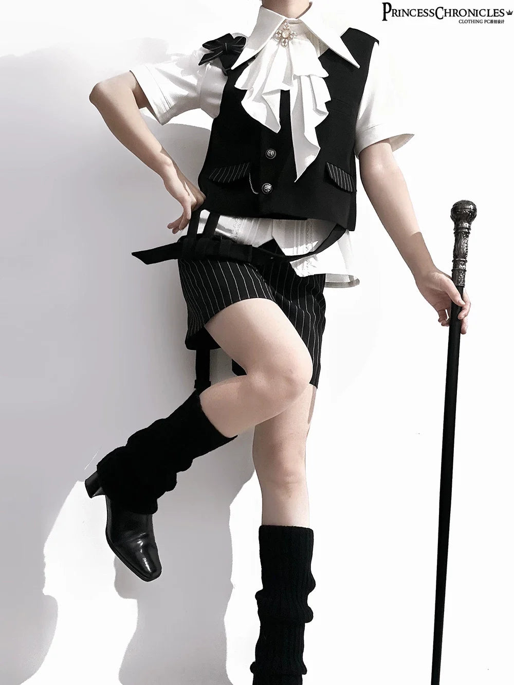 Princess Chronicles - The Dawn of Arrival - Ouji Lolita Fitted Blouse with Detachable Jabot