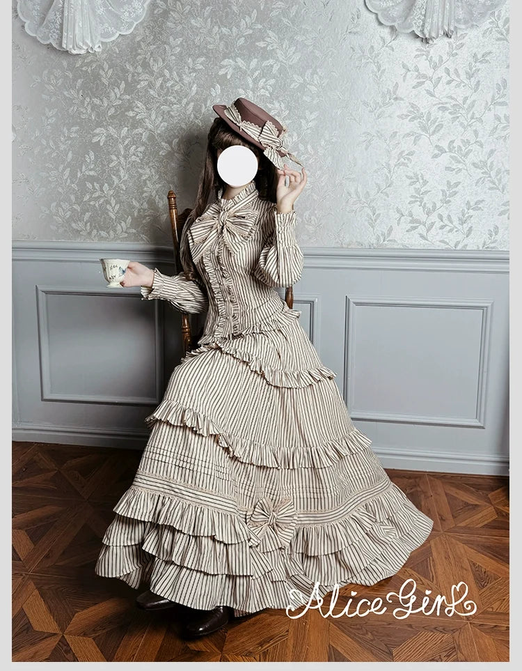 Alice Girl - Duke of Victoria - Classic Lolita SK & Overskirt Set