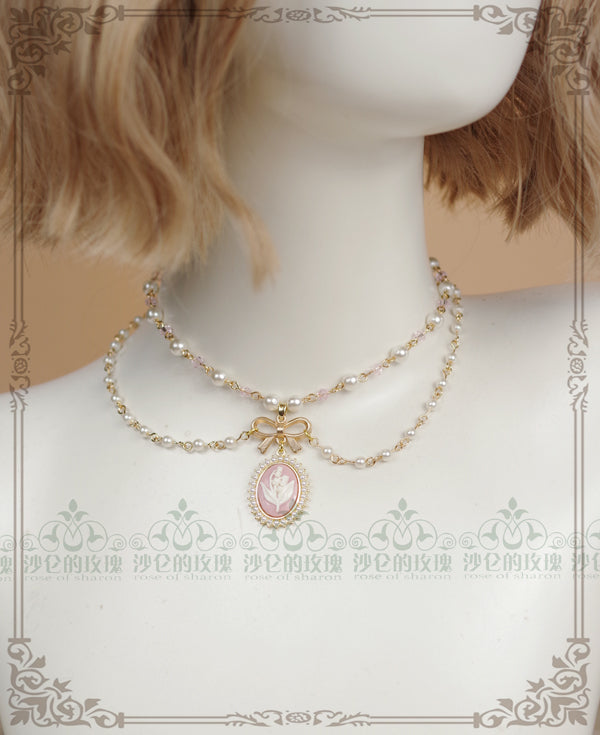 Rose of Sharon - Retro Lolita Necklace 4 Colors - Neckwear