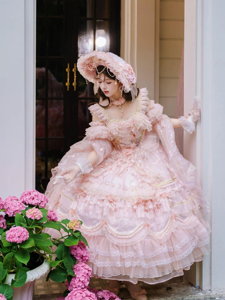 Cat Fairy - Princess on the Run - Misty Pink Lolita JSK