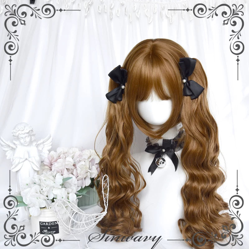 Honey gold-brown twin-ponytail Lolita wig - view 4