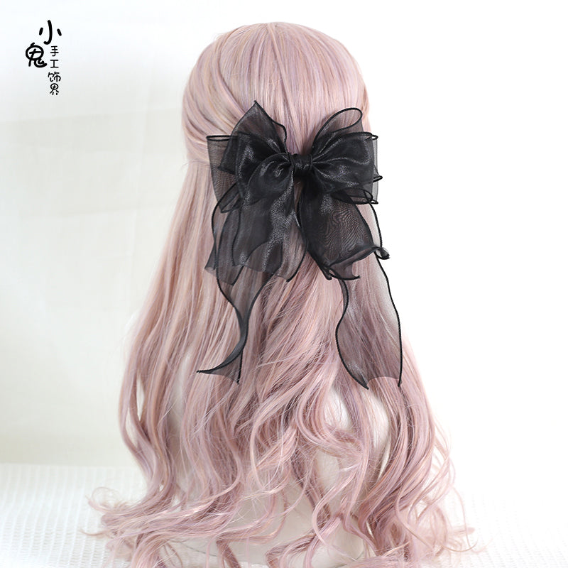 Xiaogui - Large Bowknot Sweet Lolita Headdress - Headwear