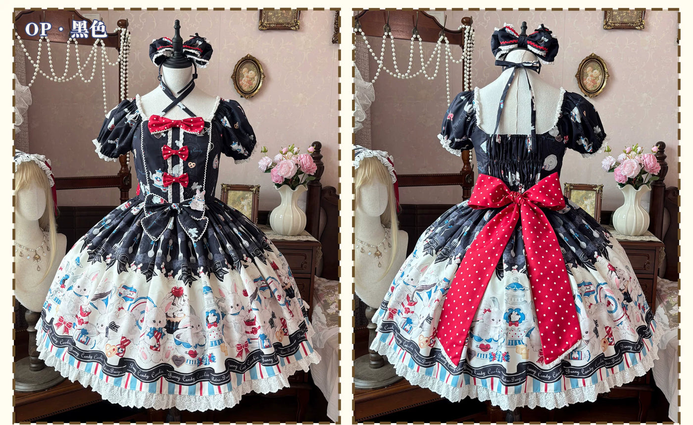 Mystery Rabbit Tea Party - Alice OP / JSK Lolita Dress - detail view 13