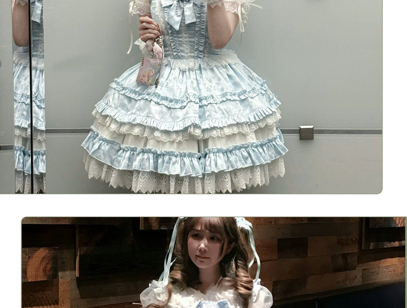 Shengqing - Ice Blue Overture - Summer Sweet Lolita jumper dress