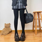 Black / Non-fleece stirrup tights, recommended for 15~25°C