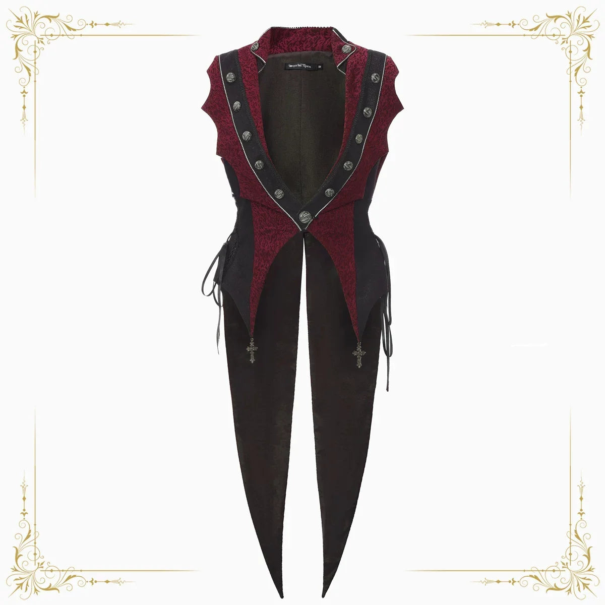 Immortal Thorn - Eternal Crimson Moon Forest - Ouji Lolita Tailcoat Vest