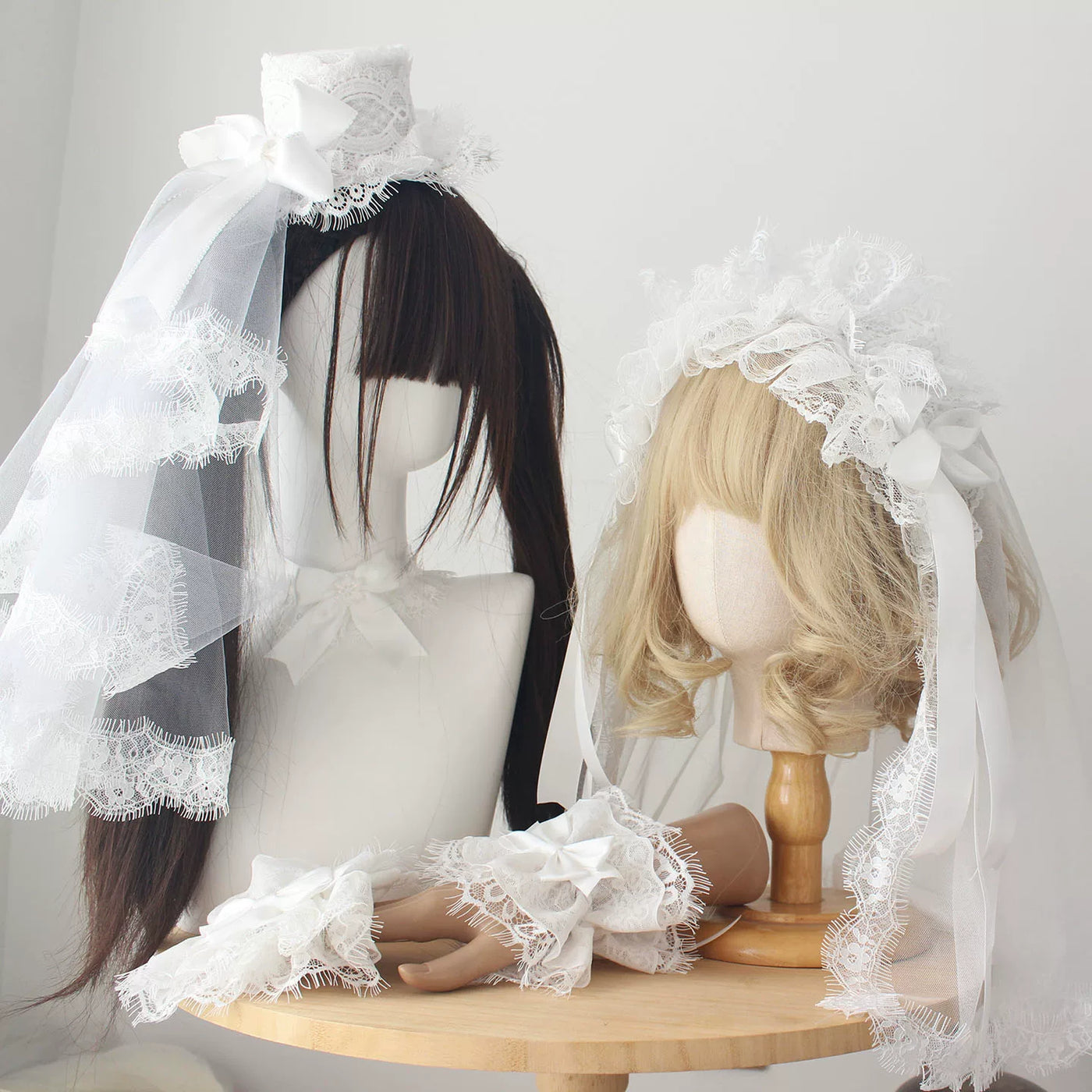 Deer Girl Handmade - Sparrow Feather - White Veil Headwear and Accessory Selection