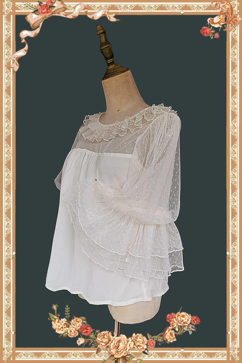 Infanta - Doll Lolita Puff Sleeve Blouse - Innerwear