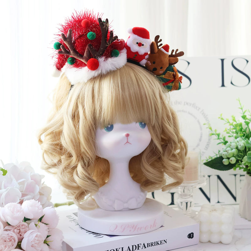 Christmas Light-Up Lolita Headwear & Accessory Options — Christmas Hat Light-Up Headband