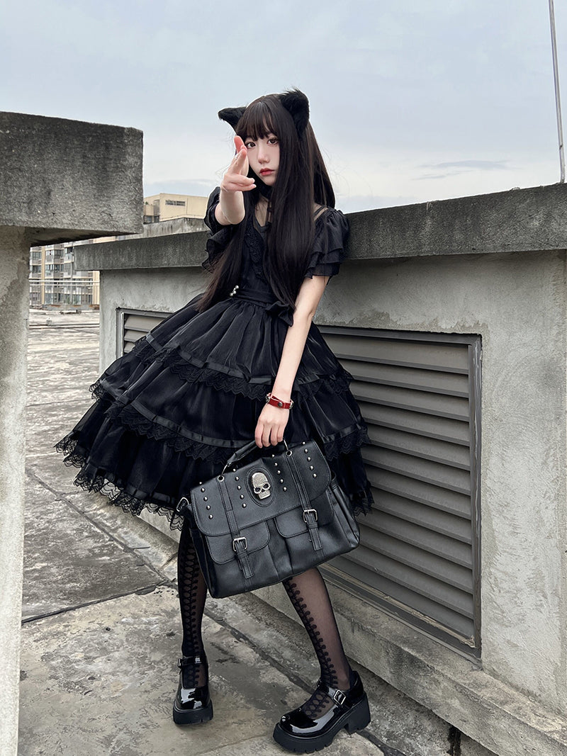 Your Princess - Castle Night - Dark Themed Gothic Lolita OP