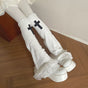 White sock covers / One size (sizes 35-39)