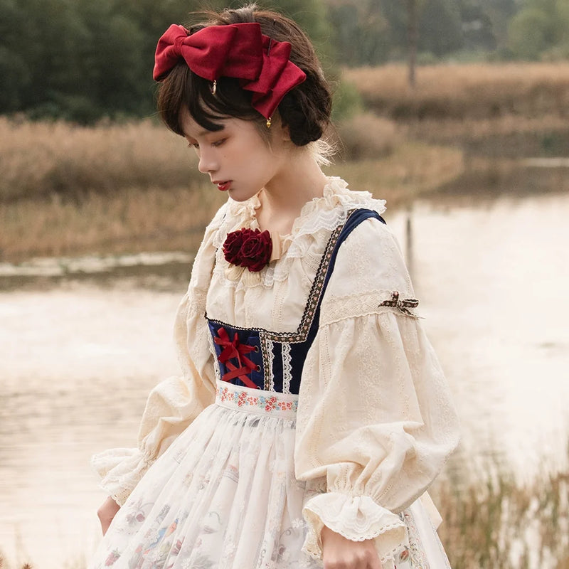 Miss Point - Rich Hymn - Lolita Bavarian Cotton Embroidered Blouse