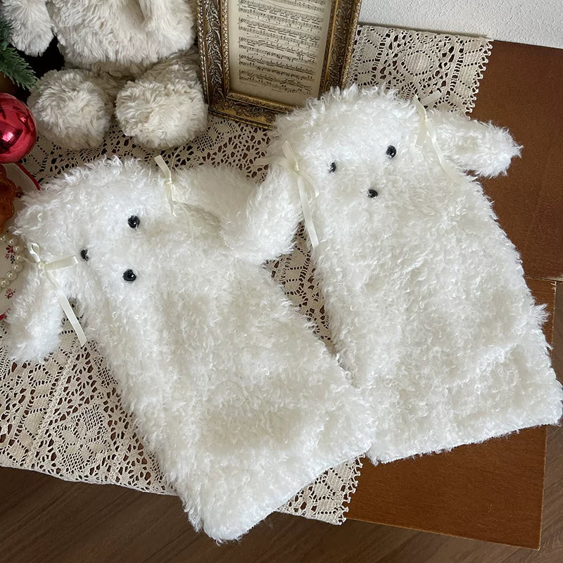 Sock Noble - Big-Eared Dog - Mid-Calf Bow Sock Covers
