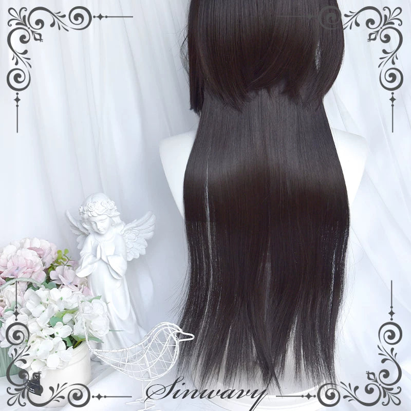 Black-brown straight jellyfish wig - view 7