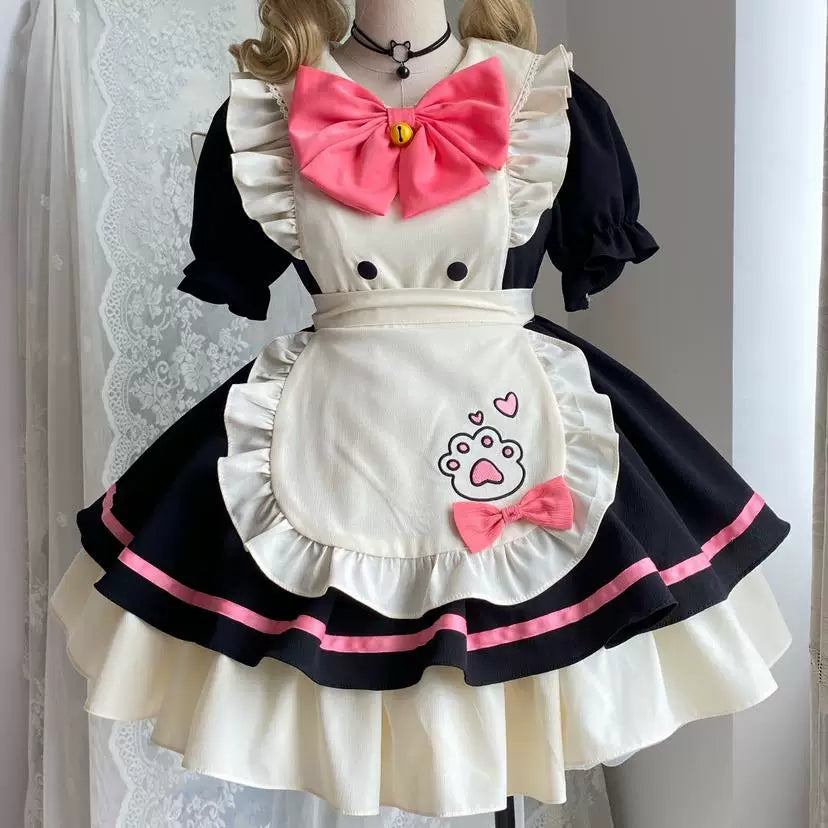 Sweetheart Dream Machine - Cat Café - OP Dress with a Ruffled Apron